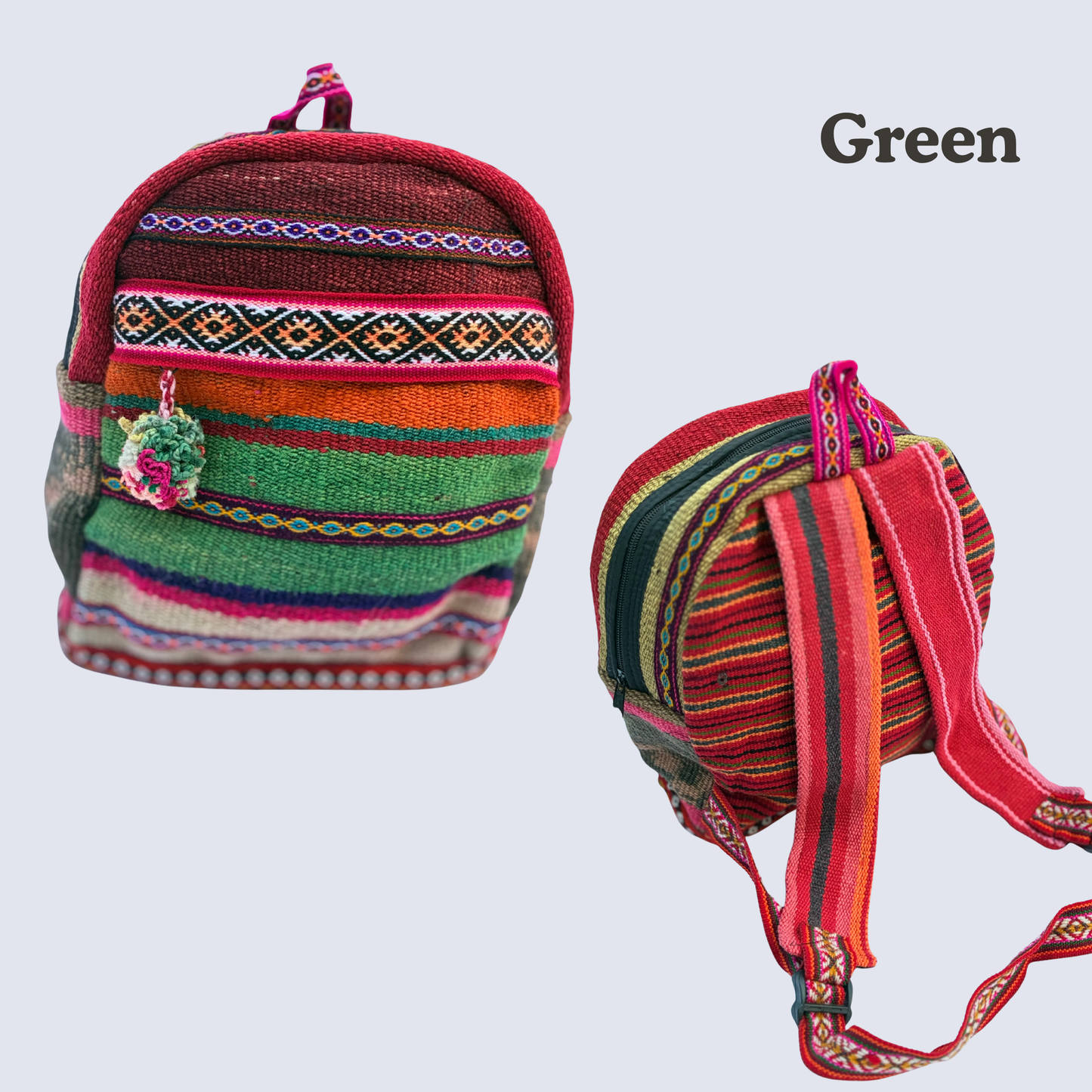 Handwoven Peruvian Manta Backpack