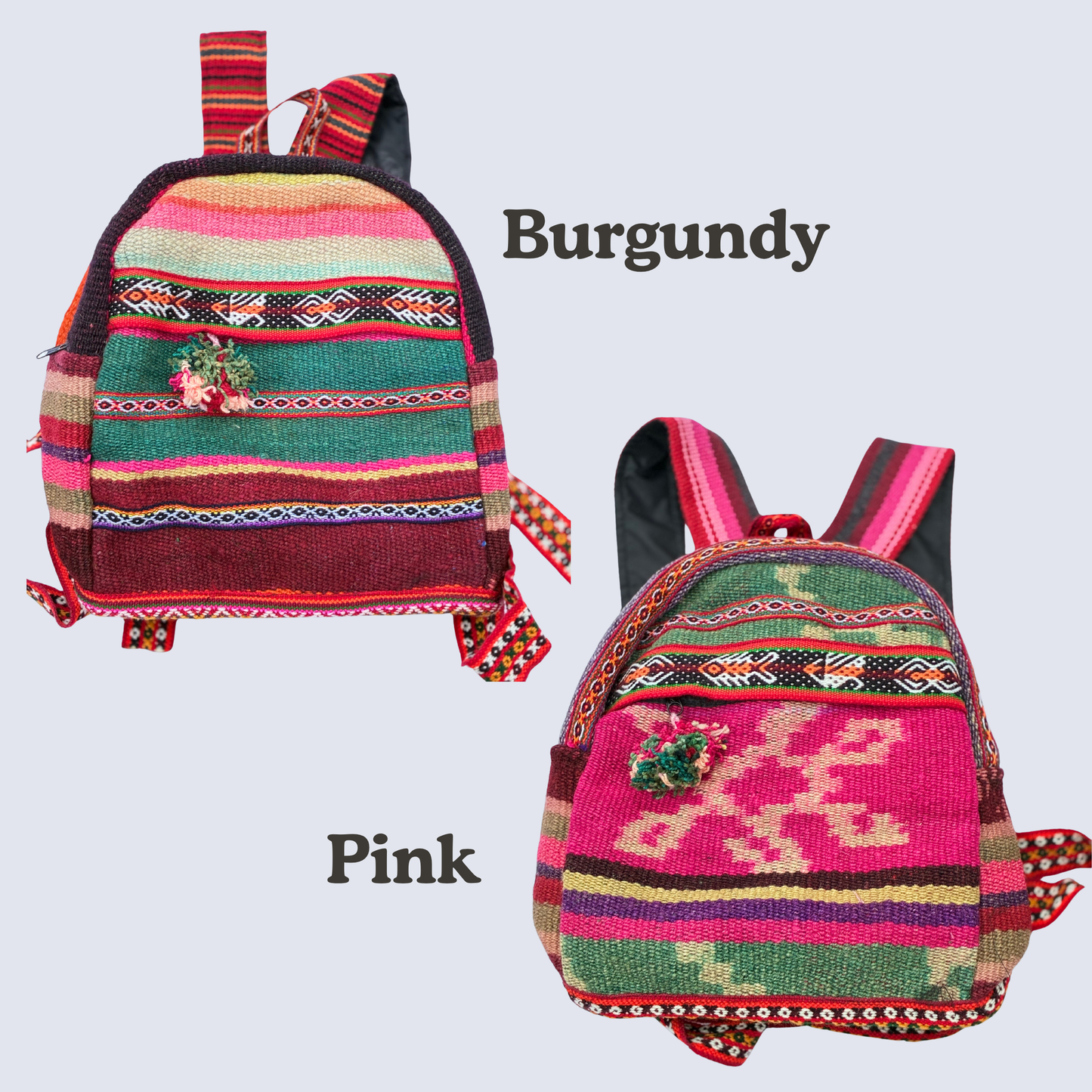 Handwoven Peruvian Manta Backpack