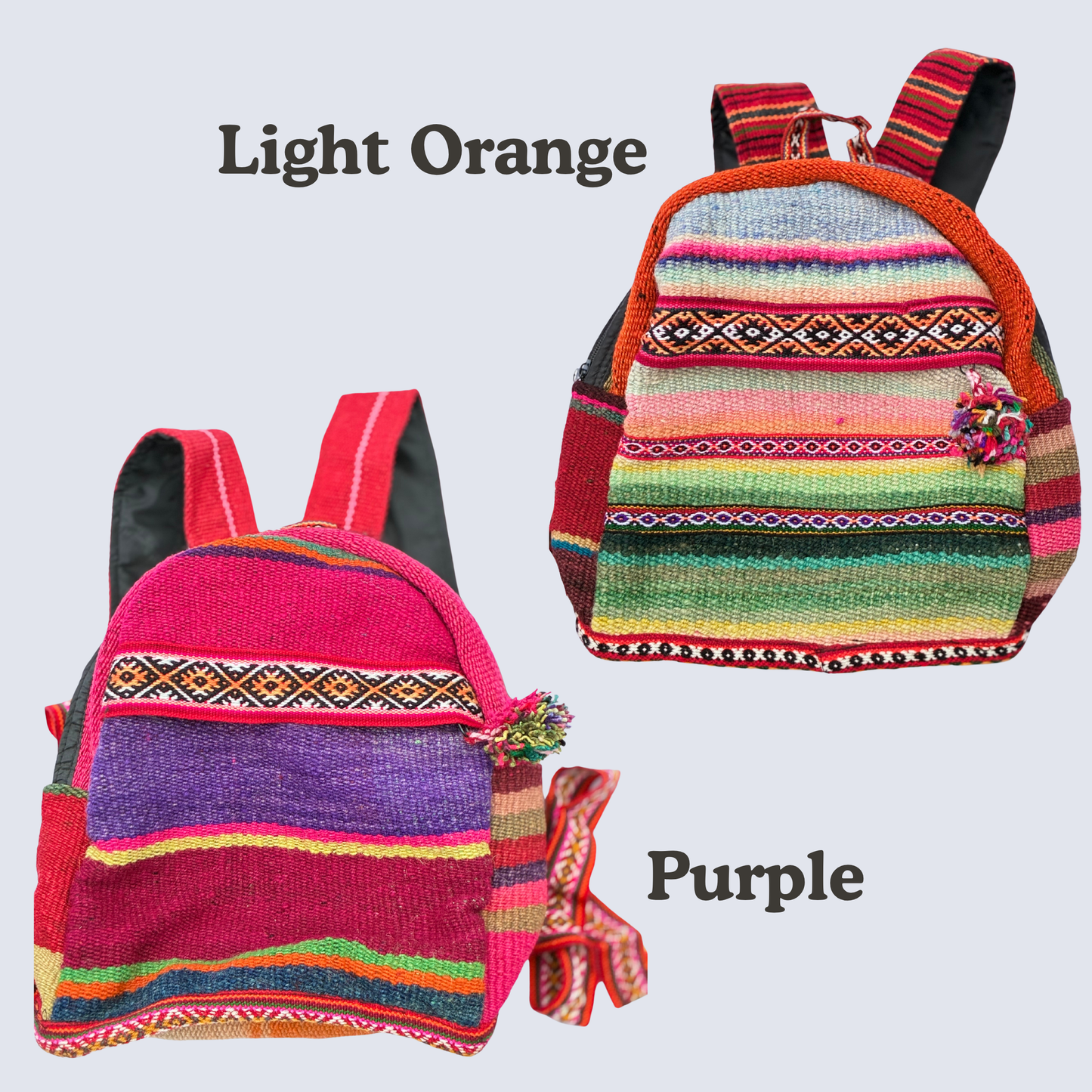 Handwoven Peruvian Manta Backpack