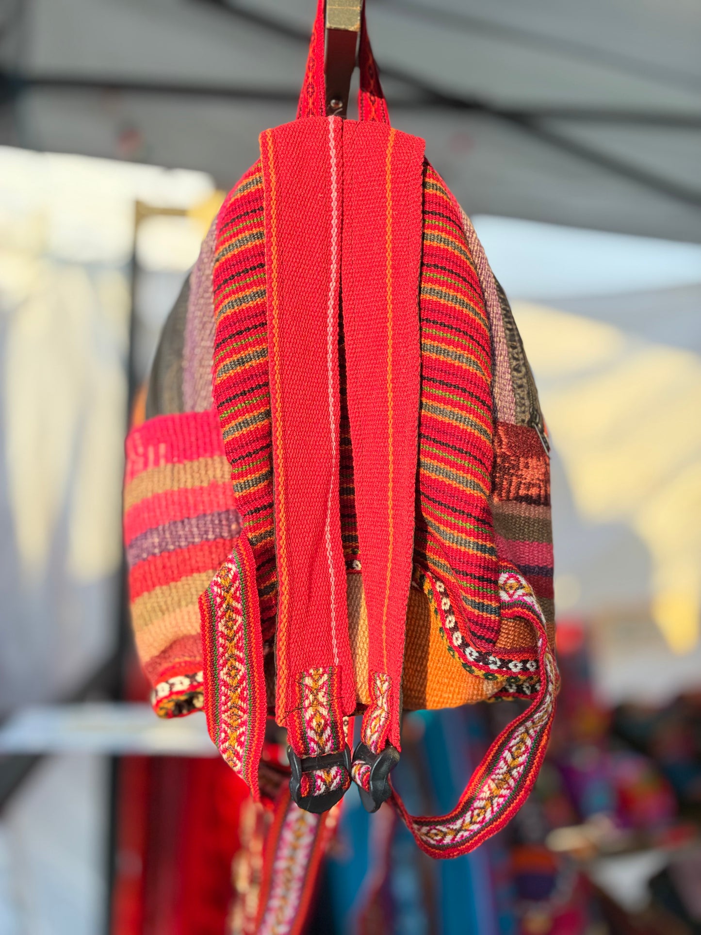 Handwoven Peruvian Manta Backpack