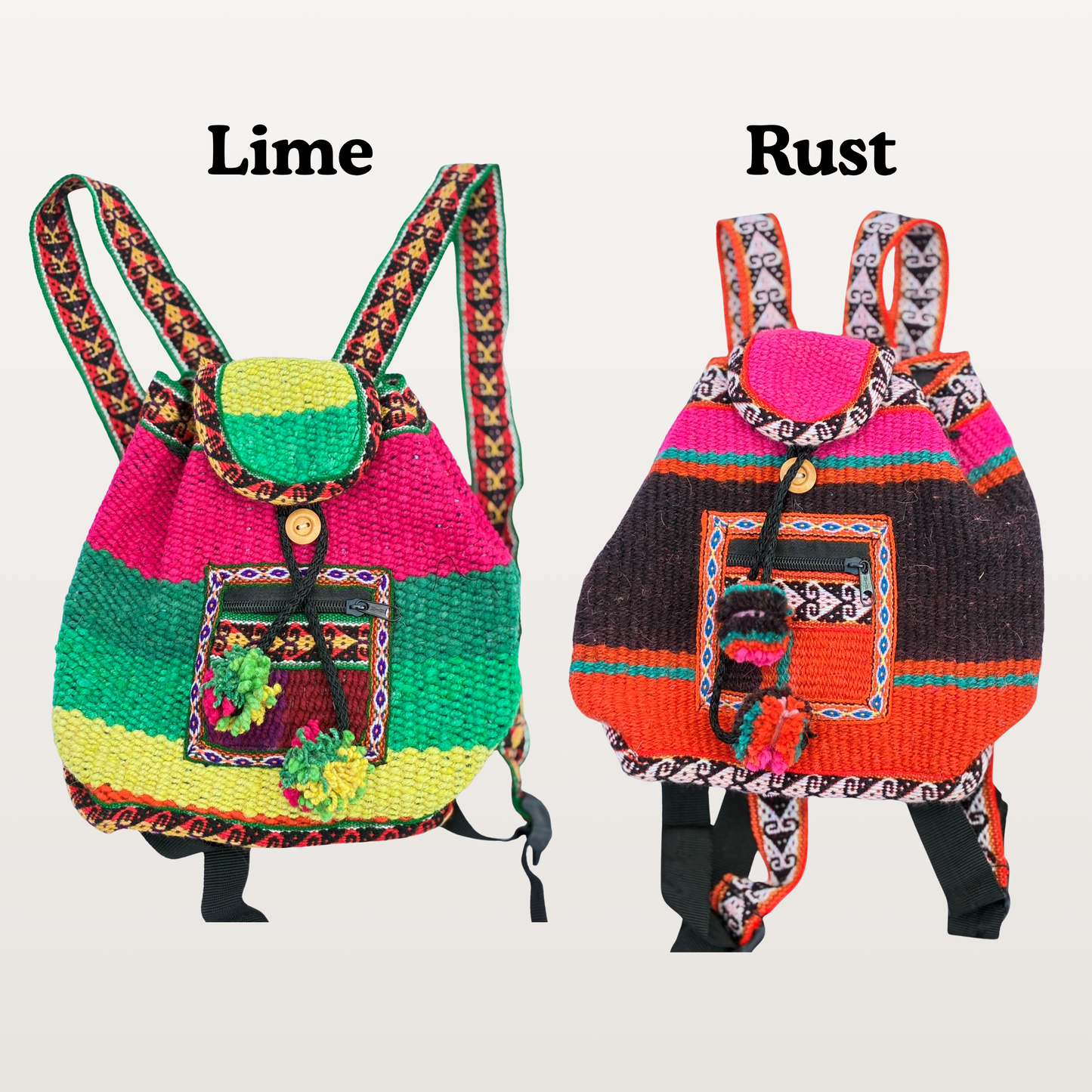 Handwoven Peruvian Mini Backpack
