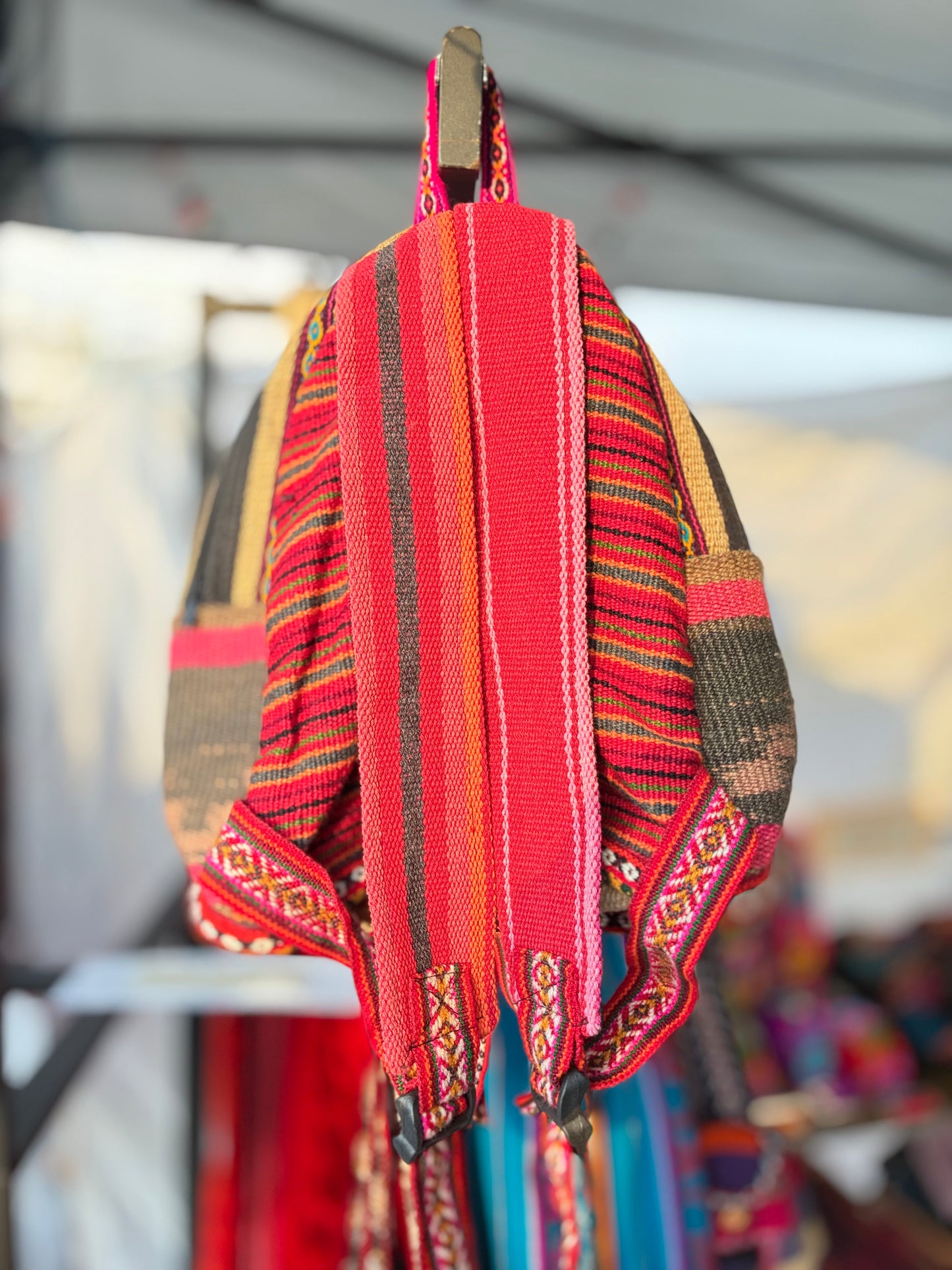 Handwoven Peruvian Manta Backpack
