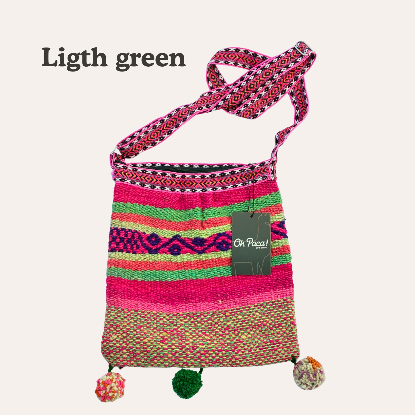 Pom Pom Crossbody Bag