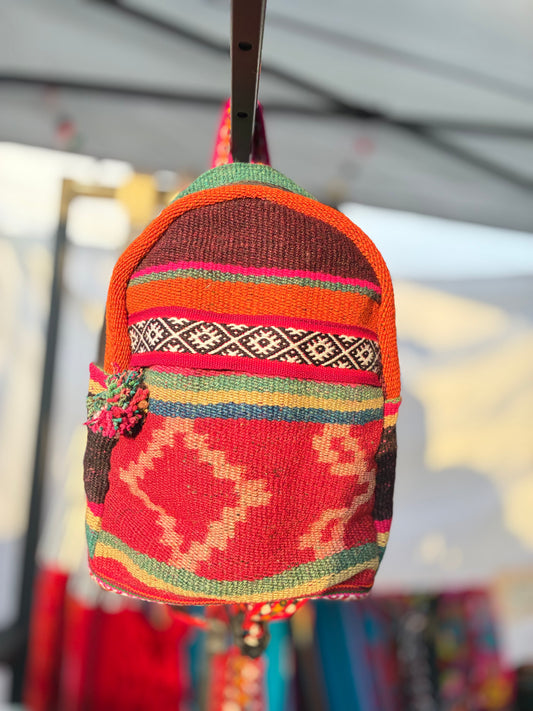 Handwoven Peruvian Manta Backpack