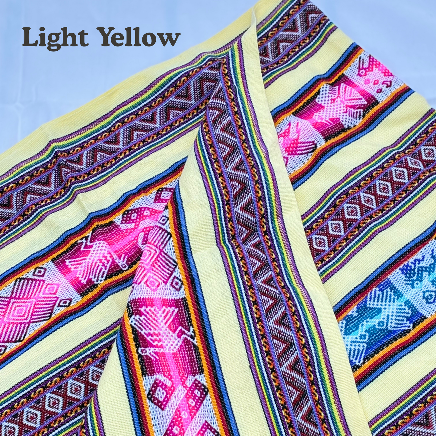 Traditional Peruvian Manta Fabric