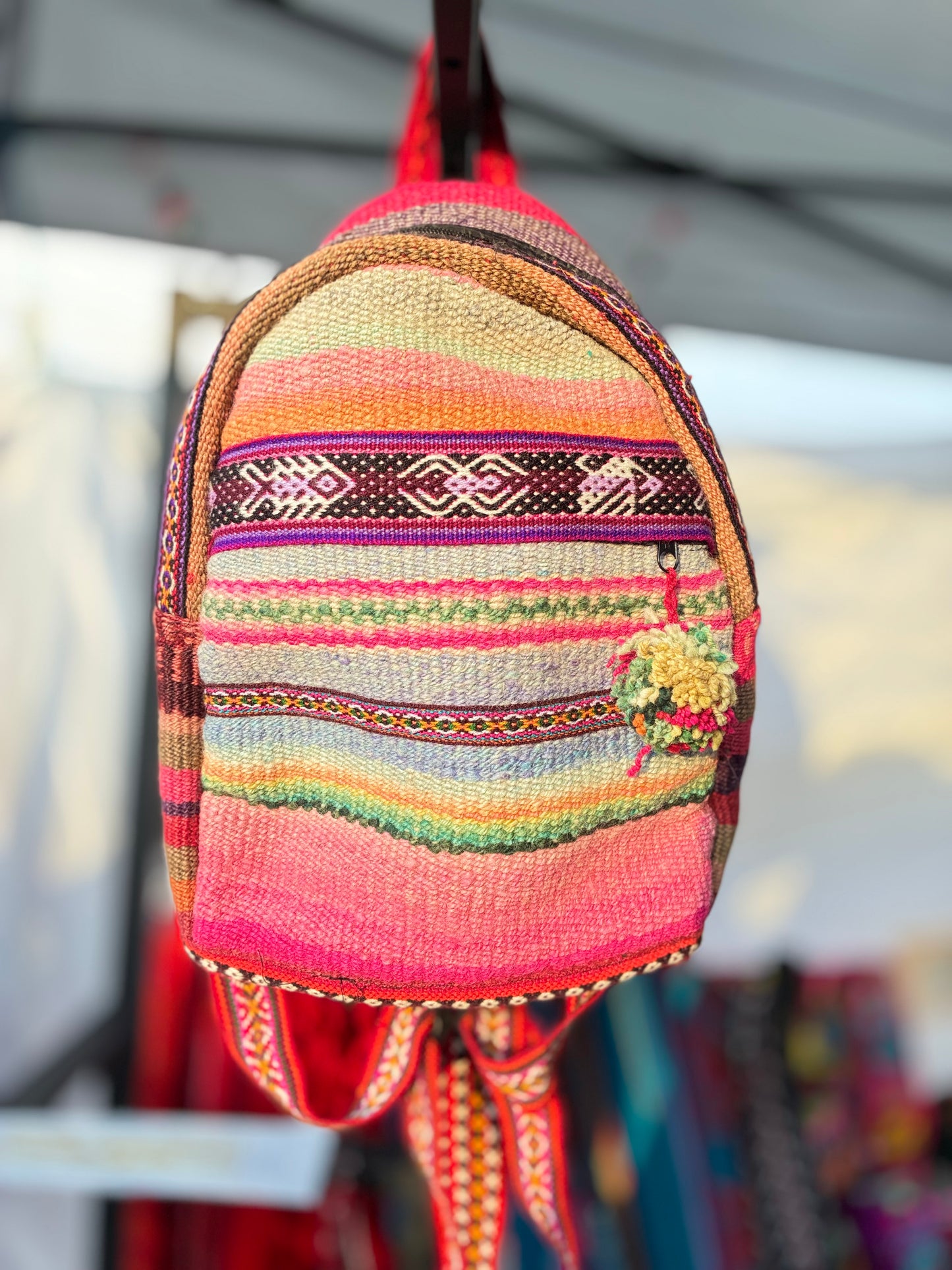 Handwoven Peruvian Manta Backpack