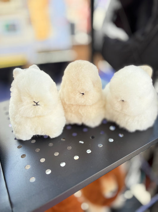 Handmade Alpaca Fiber Baby Bunny Plush