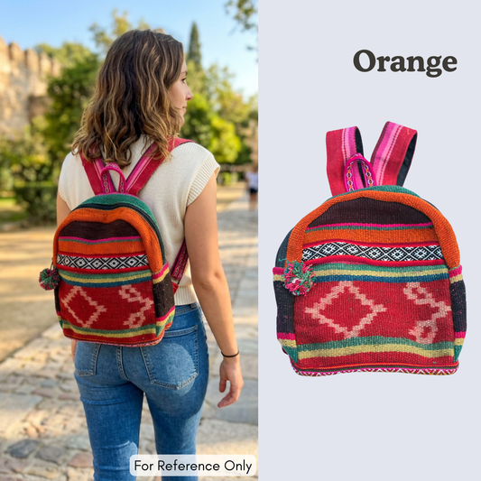 Handwoven Peruvian Manta Backpack