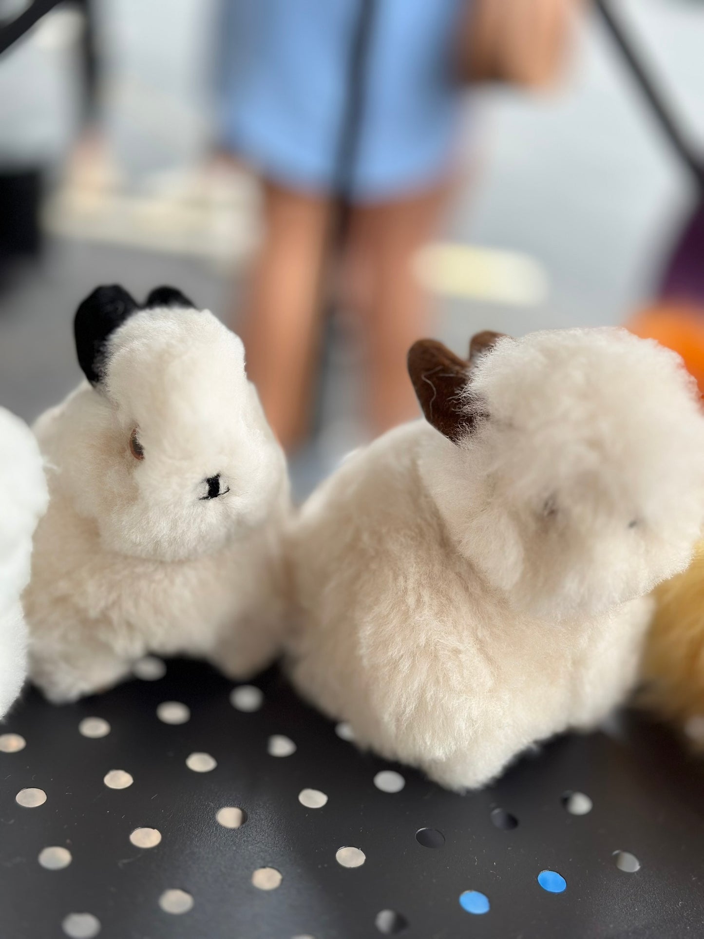 Handmade Alpaca Fiber Baby Bunny Plush