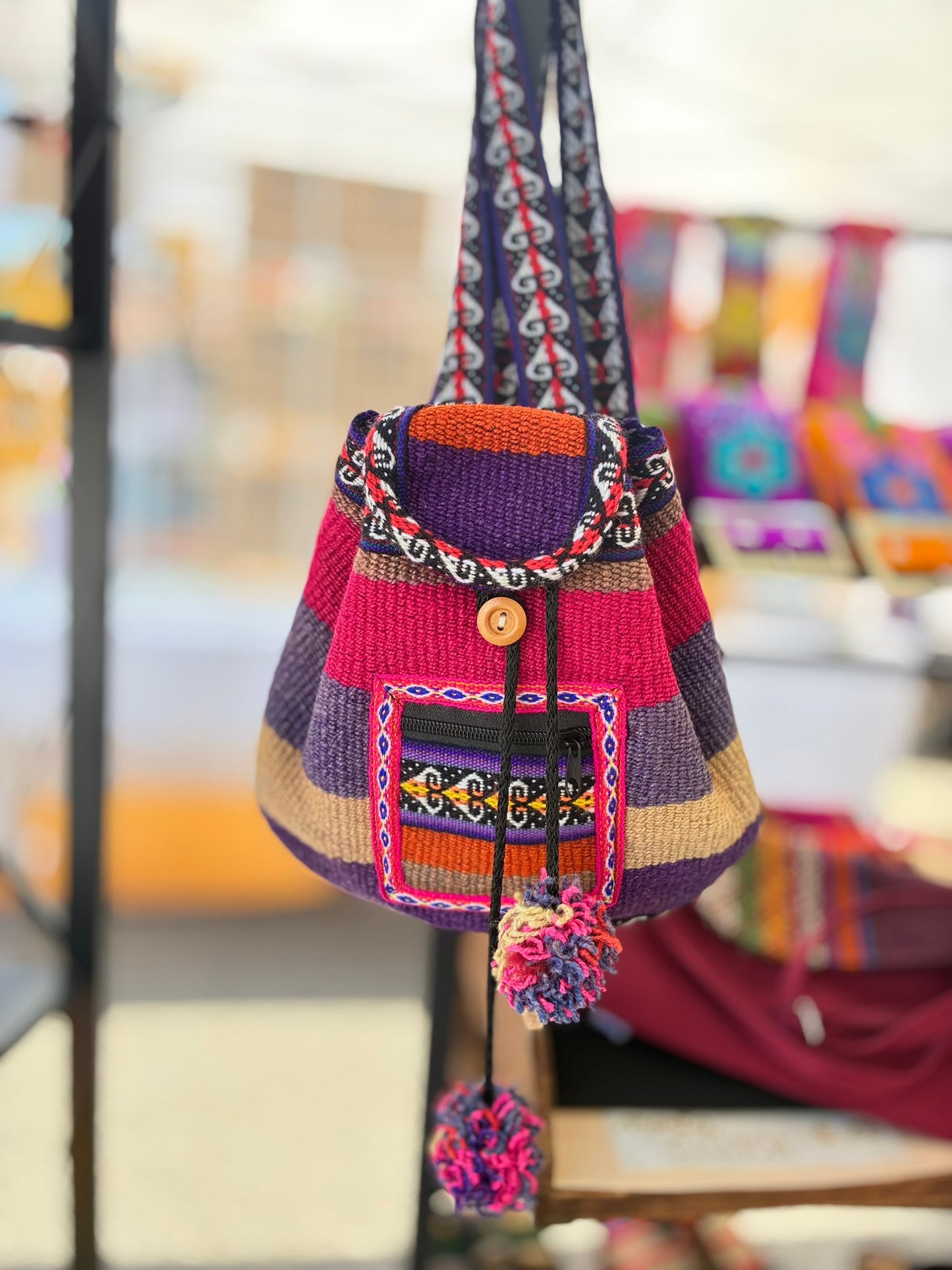 Handwoven Peruvian Mini Backpack